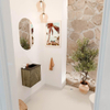 Mondiaz JOYA 40cm meuble de toilette - couleur Dusk - Vasque FAYE position Droite 1 trou de robinet couleur Urban SW1421635