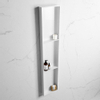 Mondiaz Easy nis 29.5x149.5x8cm voor Inbouw/opbouw 3 open vakken Solid surface Talc/Talc SW643875