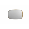 INK SP29 spiegel - 140x4x80cm contour in stalen kader - geborsteld mat goud SW956024