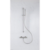 Fortifura Calvi douchekraan - met glijstangset - met staafhanddouche - metalen doucheslang - PVD - geborsteld RVS SW811925