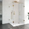 Saniclass Create Douchecabine 3-delig 100x200x120cm profielloos met antikalk en 8mm veiligheidsglas Goud geborsteld SW638578 Saniclass Create Douchecabine 3-delig 100x200x120cm profielloos met antikalk en 8mm veiligheidsglas Goud geborsteld SW638578