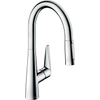 Hansgrohe Talis m51 Eengreeps keukenmengkraan - 200 met uittrekbare vuistdouche - 2 straalsoorten - hoogglans chroom SW529007