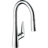 Hansgrohe Talis mitigeur monocommande de cuisine 160 avec douchette extractible, chromé SW529007