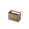 INK Wastafelonderkast - 90x45x65cm - 2 lades - push to open - met rechte opdekfronten - MDF - Ash grey SW493658