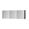INK SPK1 Spiegelkast - 180x14x60cm - 3 deuren - dubbelzijdige Spiegel - schakelaar en stopcontact - MFC Intens eiken SW493955