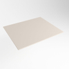 Mondiaz TOP 51 Plan sous vasque - 50x51x0.9cm - compatible comme plan de meuble - solid surface - Linen SW1019919