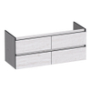 BRAUER Joy Edge wastafelonderkast 120 4 softclose lades - greeploos - 2 sifon uitsparingen - Forest Seashell SW1200882