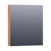 BRAUER Impress Deluxe spiegelkast – 59x70x15 cm – directe LED – rechtsdraaiende – Chateau SW371797