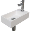Ink Versus pack lave-mains – 36 x 18 x 9 cm – polystone blanc – perçage à droite – robinet chromé SW157992