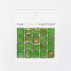 SAMPLE The Mosaic Factory Amsterdam carreau mosaïque 2x2x0.4cm pour mur et sol pour intérieur et extérieur carré Verre Vert SW861898