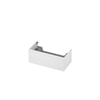 INK Wastafelonderkast - 70x45x35cm - 1 lade - greeploos - MDF lak - Mat wit SW71393