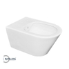 Wiesbaden Stereo WC suspendu rimless avec fonction bidet mat blanc SW484838