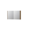 INK SPK1 spiegelkast – 100x60x14 cm – 2 deuren, dubbelzijdige spiegeldeuren – Fineer Ash mat SW439730