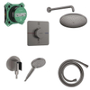 Hansgrohe ShowerSelect Thermostaatkraan - inbouw - hoofddouche - douchearm - handdouchehouder - doucheslang - handdouche - zwart chroom SW1204548