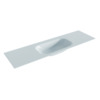 Mondiaz BIG small Clay solid surface inbouw wastafel 160cm midden SW424911 Mondiaz BIG small Clay solid surface inbouw wastafel 160cm midden SW424911