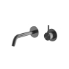 Hotbath Archie Afbouwdeel - inbouw wastafelmengkraan - met inbouwsysteem en 20 cm uitloop - PVD - geborsteld gunmetal (antraciet) SW1246212