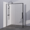 BRAUER Season cabine de douche - 160x90x200cm - porte coulissante - verre clair - réversible - revêtement de verre - Gunmetal SW1448743