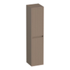BRAUER Adore Wavy colonne haute - 160x35x35cm - 2 portes - ouverture à gauche ou à droite - sans poignée - moka mat SW1198571