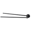 Haceka Kosmos Porte-serviettes - 42cm - double - pivotant - noir mat SW653969