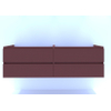 H&R Badmeubelen Infinity Wastafelonderkast - 180x44.8x55cm - 3D-front - 4 lades - sifonuitsparing links - greeploos - terra mat SW873497