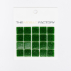 ÉCHANTILLON The Mosaic Factory Amsterdam mosaïque 2x2x0.4cm pour mur et sol pour intérieur et extérieur carrée Verre Vert Foncé SW861852