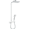 Hansgrohe Raindance select e 360 showerpipe - tablette de douche blanc-chrome GA47328