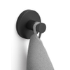 Zack SCALA Handdoekhaak - 6x5cm - enkel - zwart SW891019