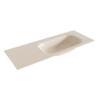 Mondiaz BIG small Linen solid surface inbouw wastafel 120cm rechts SW429698 Mondiaz BIG small Linen solid surface inbouw wastafel 120cm rechts SW429698