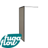 FugaFlow Efficiente Vetro Paroi de douche italienne 80x200cm verre de sécurité Fumé anticalcaire avec cadre autour Noir mat SW1123613