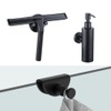 FugaFlow Eccelente Acces accessoireset - glaswisser - zeepdispenser - handdoekhaak - mat zwart SW1450295