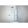 Sunshower Round Plus L infrarood + UV licht opbouw incl. installatieset hoek 185x33x25cm full body White SW769475