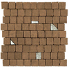 Ceralto Briano Urban Carreau mosaïque - 30x30cm - 10.0mm - rectifié - Terracotta SW854044