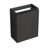 Forzalaqua Siena Meuble sous-lavabo de lavabo 39,5x21,5x50cm 1 porte battante droite Chêne massif Black oiled SW492450