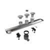 Easy drain Multi partie encastrable drain 120cm sortie latérale sans grille inox SW227632