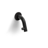 Clou Kaldur robinet de lavabo 4,5x9,5cm bec court montage murale laiton Noir mat SW276769