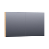 Saniclass Dual spiegelkast 120x70x15cm verlichting geintegreerd rechthoek 2 draaideuren Nomad MFC SW371714 Saniclass Dual spiegelkast 120x70x15cm verlichting geintegreerd rechthoek 2 draaideuren Nomad MFC SW371714