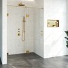 Saniclass Create Nisdeur 2-delig 145x200cm profielloos met antikalk en 8mm veiligheidsglas Goud geborsteld SW638634 Saniclass Create Nisdeur 2-delig 145x200cm profielloos met antikalk en 8mm veiligheidsglas Goud geborsteld SW638634