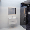 ENSEMBLE DE MEUBLE MONDIAZ VICA - 80cm - 2 tiroirs - lavabo Denia central - 1 trou de robinet - solid surface talc SW409853 ENSEMBLE DE MEUBLE MONDIAZ VICA - 80cm - 2 tiroirs - lavabo Denia central - 1 trou de robinet - solid surface talc SW409853