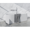 Fortifura Nebbio Badcombinatie-set - thermostaatkraan - wandaansluitbocht - met handdouchehouder - gladde doucheslang - staaf handdouche - uitloop - hoogglans chroom SW1237985