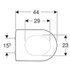 Geberit Renova Plan closetzitting afneembaar met softclose met bevestiging van boven wit 0300474