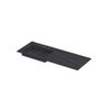 INK Post wastafel - 120x45x1cm - 1 wasbak links - 1 kraangat - keramiek Lauren black mat SW693349