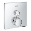 GROHE Smartcontrol Partie de finition pour robinet de douche encastrable thermostatique carré chrome SW104921
