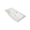 Xenz Robijn Baignoire Duo - 190x90x48 - bonde Centrale - acrylique - blanc mat SW378342