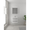 Bruynzeel Bando badmeubelset 60x45cm 1 kraangat 1 wasbak 2 lades met spiegelkast met softclose Composiet mat wit SW383273 Bruynzeel Bando badmeubelset 60x45cm 1 kraangat 1 wasbak 2 lades met spiegelkast met softclose Composiet mat wit SW383273