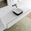 MONDIAZ LAGOM 150cm badmeubel solid surface urban 1 lades Wastafel BINX opzetkom midden zonder kraangat SW409291 MONDIAZ LAGOM 150cm badmeubel solid surface urban 1 lades Wastafel BINX opzetkom midden zonder kraangat SW409291