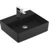Villeroy & Boch Memento 2.0 opzetwastafel 50x42cm met overloop 1 kraangat ceramic+ ebony SW358461 Villeroy & Boch Memento 2.0 opzetwastafel 50x42cm met overloop 1 kraangat ceramic+ ebony SW358461