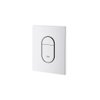 Grohe Arena Cosmopolitan wc bedieningsplaat verticaal wit 0729242 Grohe Arena Cosmopolitan wc bedieningsplaat verticaal wit 0729242