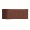 H&R Badmeubelen Juice Wastafelonderkast - 100x45x40cm - linkerhoek afgerond - 3D-front - 1 lade - geïntegreerde greep - terra mat SW1259773
