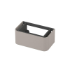 INK Concept R Wastafelonderkast - 80x45x35cm - 1 lade - opliggende grepen - afgeronde hoeken - MDF lak - mat kasjmier grijs SW1405827