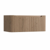 H&R Badmeubelen Juice Wastafelonderkast - 100x45x40cm - afgeronde hoeken - 3D-front - 1 lade - geïntegreerde greep - charleston SW1259154